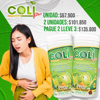 COLI PLUS - LIMPIA COLON - DESINFLMA - DESCARGA PESO 100% NATURAL